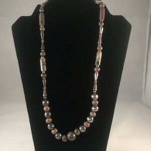 Sterling and Stone Necklace